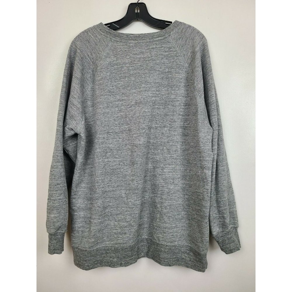 Wildfox Womens Gray Crew Neck Pullover Pour Favor Statement Sweatshirt Sz Medium - Picture 4 of 8